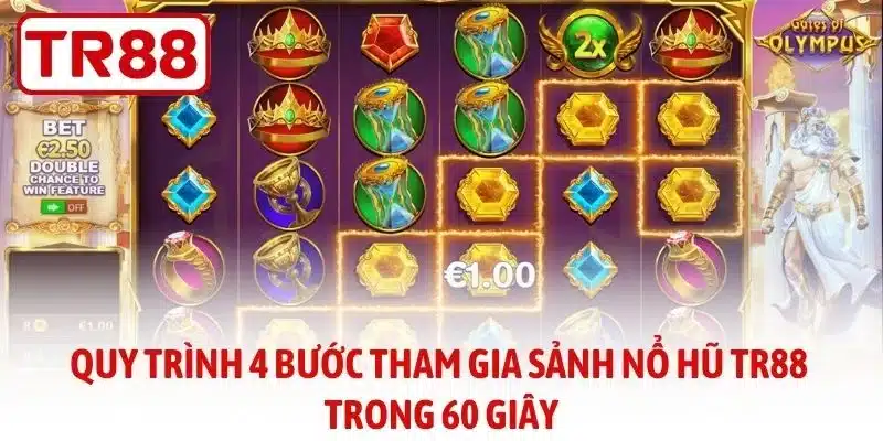 Quy trình 4 bước tham gia sảnh nổ hũ TR88 trong 60 giây