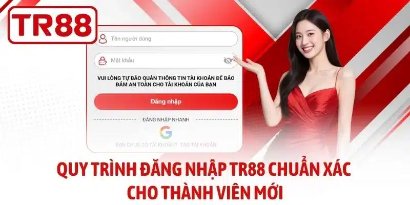 Quy trình đăng nhập TR88 chuẩn xác cho thành viên mới